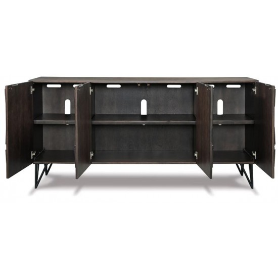 Meuble TV Extra Large Chasinfield de 72" Brun Foncé par Ashley Furnitures